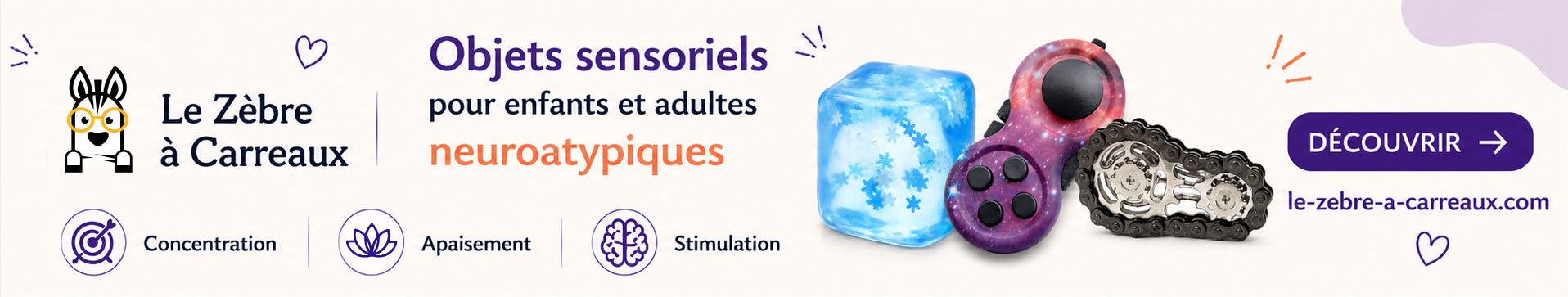 fidgets silencieux pour enfants et adultes TDA, TDAH, HPI